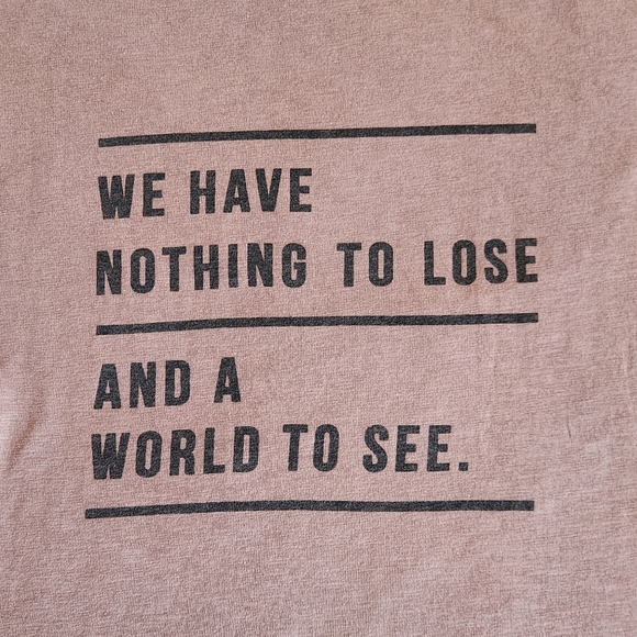 Zara Boys " We have Nothing to Lose & a World to see" T-shirt - Picture 3 of 12
